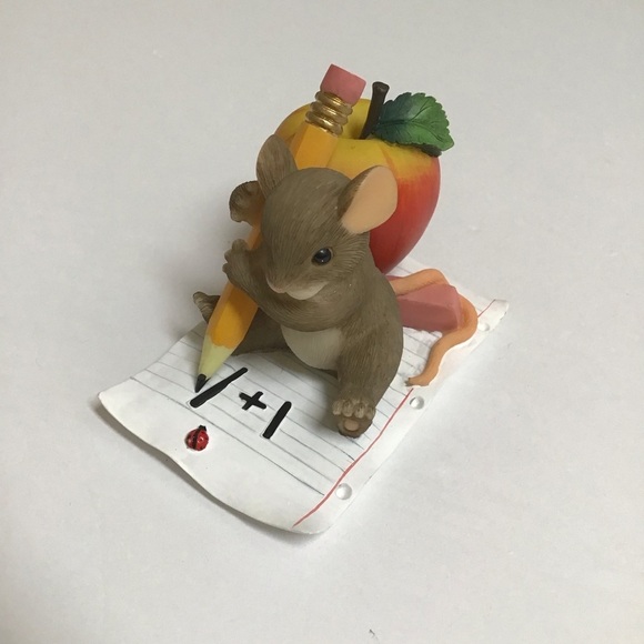 Fitz & Floyd Charming Tails Mouse Figurine You've Taught Me So Much Teacher Gift - Picture 10 of 16